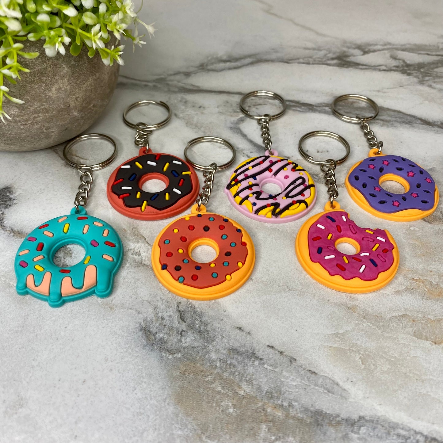 Keychain - Silicone - Donuts
