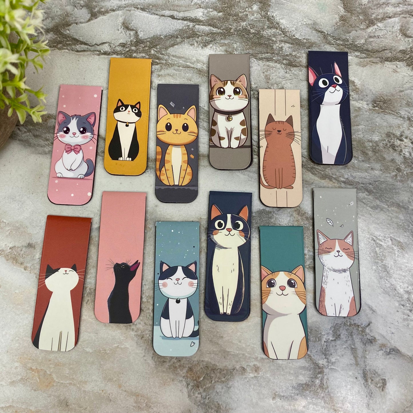 Bookmark - Cartoon Cat #2 Magnetic Mix