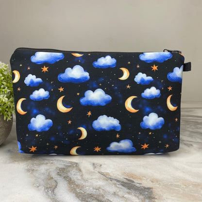 Pouch - Night Sky Moon Clouds