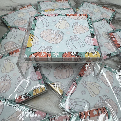 The Sticky Note Collection - Halloween Pumpkin Fall Floral