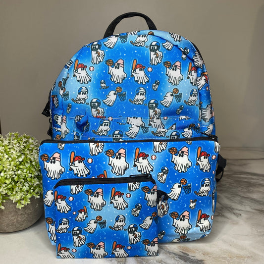 Mini Backpack, Pouch, & Mini Pouch Bundled Set - Sports Ghost