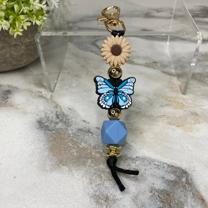 Keychain - Silicone Bead - Butterfly