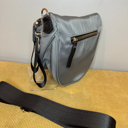 The Roni Nylon Crossbody - Grey + Black