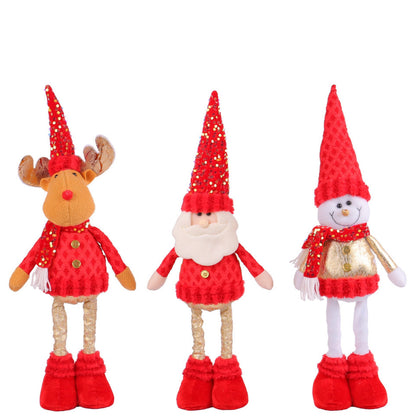 Telescopic Standing Christmas Decor - Red