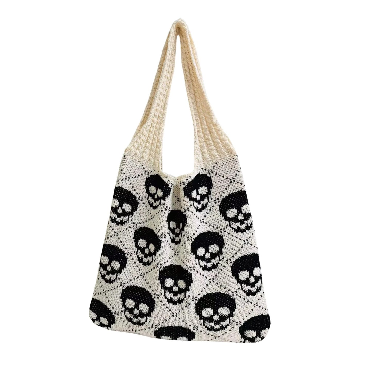 Tote Bag - Knit Sweater - Skull