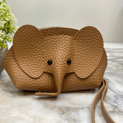 Wristlet Coin Pouch Wallet - Elephant