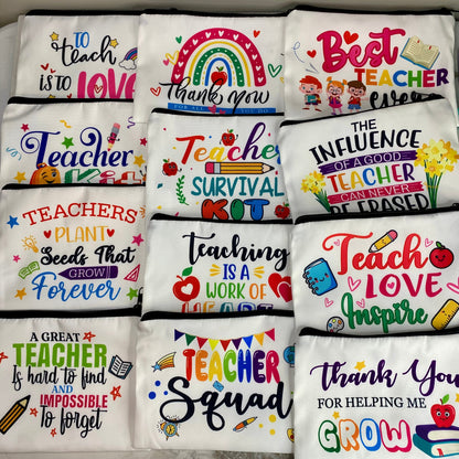 Canvas Pouch - Teacher Mix