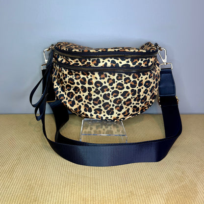 The Roni Nylon Crossbody - Animal Print