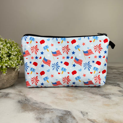 Pouch - America, Flag Fireworks