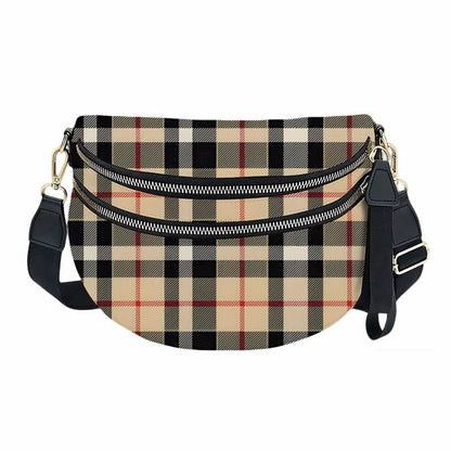 The Roni Nylon Crossbody - Famous Plaid