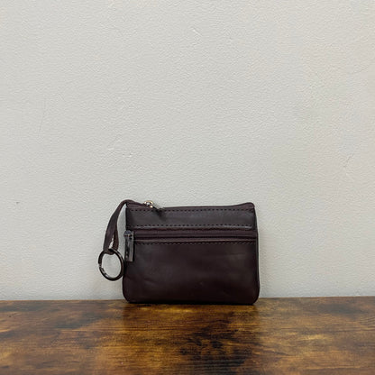 Card Holder Wallet Keychain - Genuine Leather