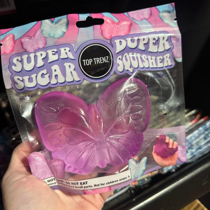 Super Duper Sugar Squisher Toy - Butterfly