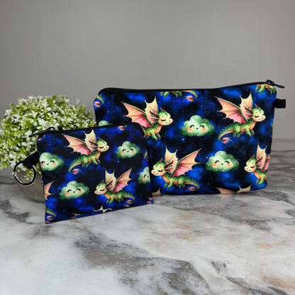 Mini Backpack, Pouch, & Mini Pouch Bundled Set - Dragon Cloud