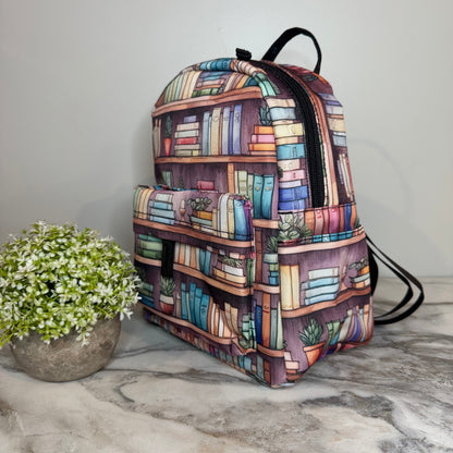 Mini Backpack - Book Shelves