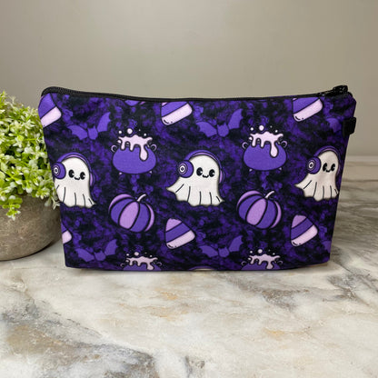 Pouch - Halloween Fall - Ghosts Purple Halloween