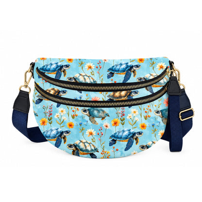 The Roni Nylon Crossbody - Turtle Floral