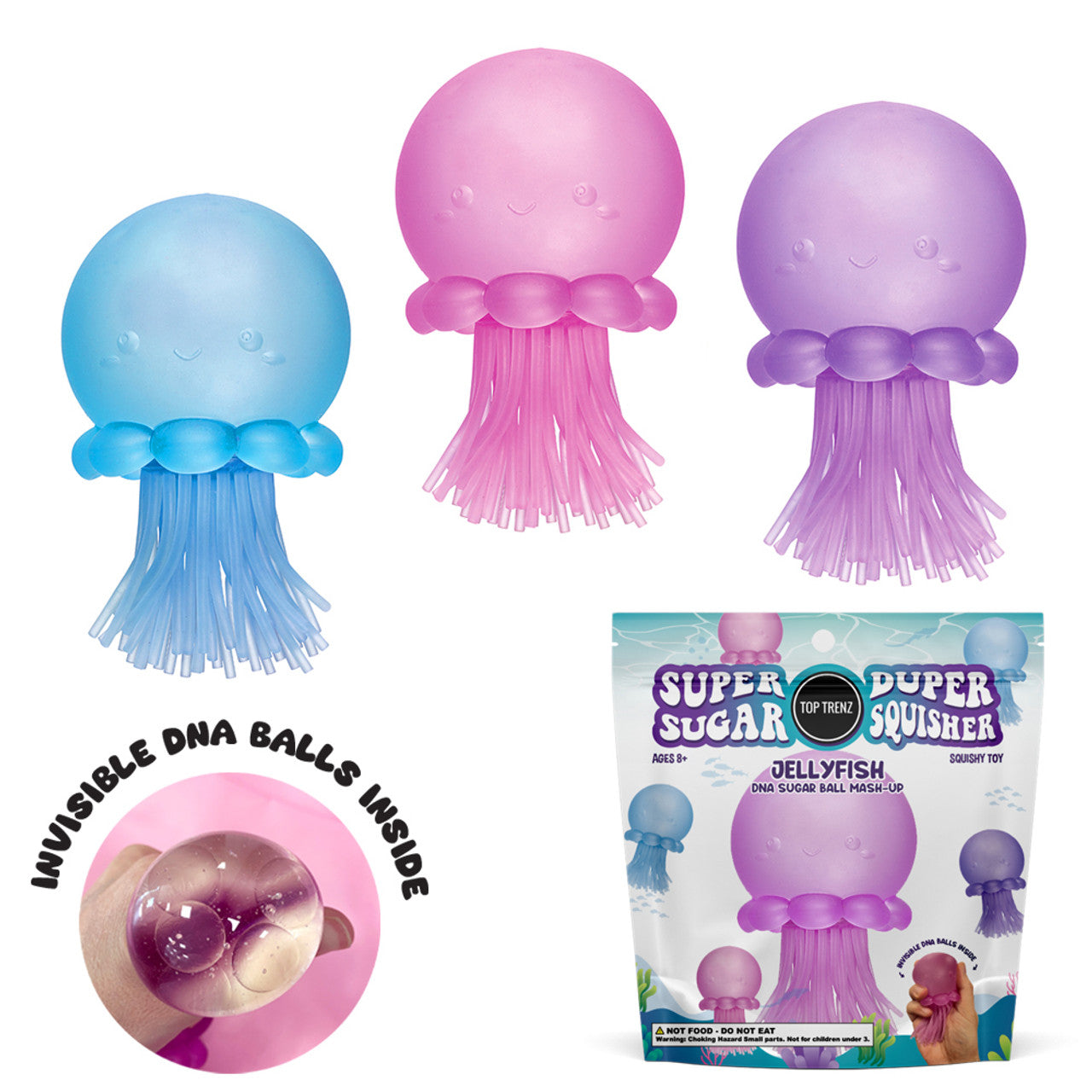 Super Duper Sugar Squisher Toy - Jelly Fish