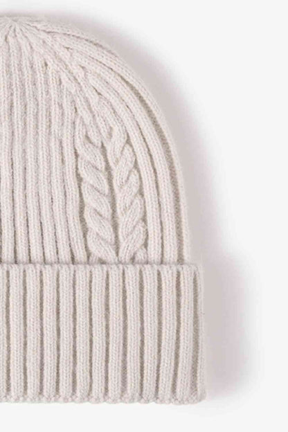 Cable-Knit Cuff Beanie